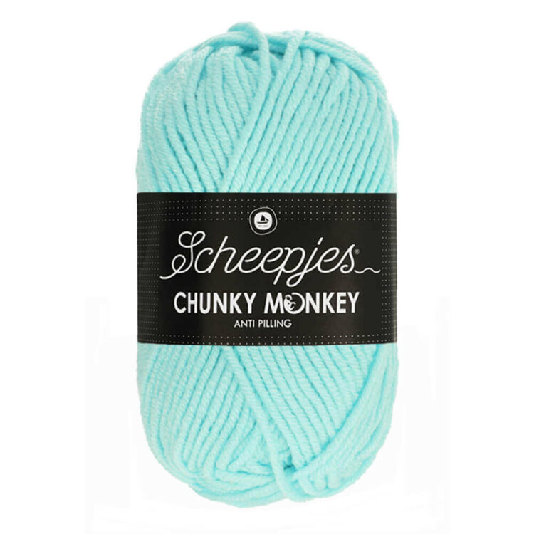Scheepjes Chunky Monkey 1034 Baby Blue - világoskék akril fonal - acrylic yarn