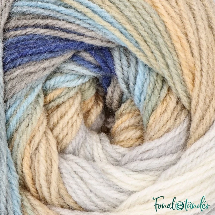 DMC Brio 424 - Kéktől Drappig - színváltós fonal - color-effect yarn