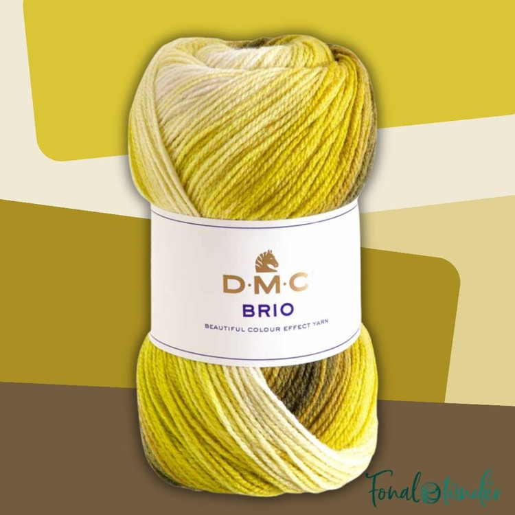 DMC Brio 410 - Sárgától Barnáig - színes fonal