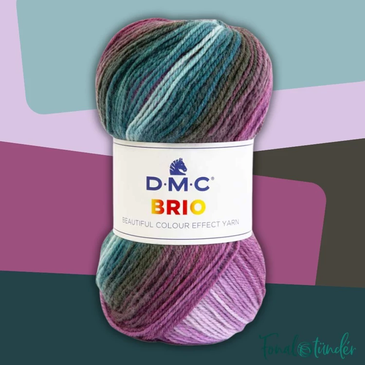 DMC Brio 418 - Kéktől a Lilákig - színváltós fonal - color-effect yarn