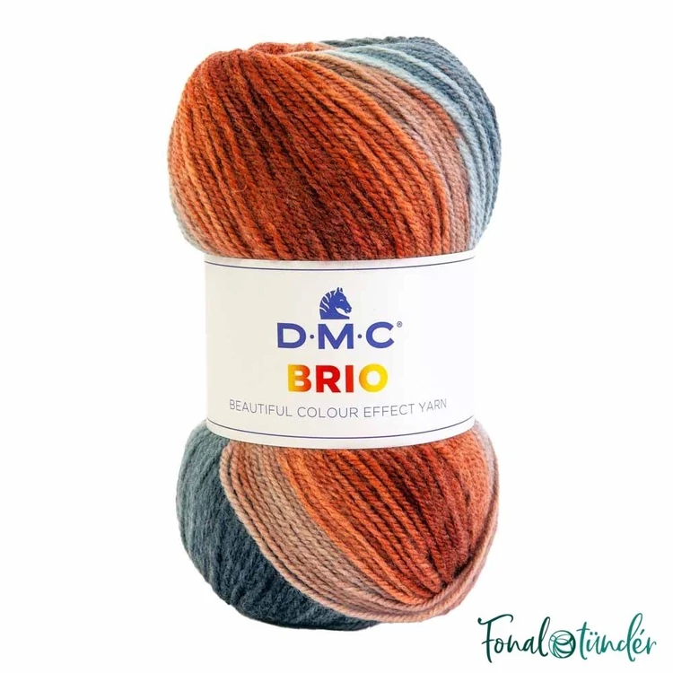 DMC Brio 420 - Kéktől Narancsig - színváltós fonal - color-effect yarn