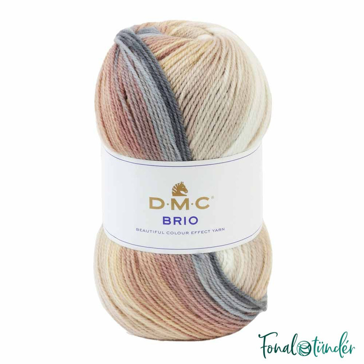 DMC Brio 421 - Drapptól Szürkéig - színes fonal