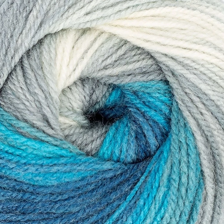 DMC Brio 424 - Türkiztől Szürkéig - színváltós fonal - color-effect yarn - 02