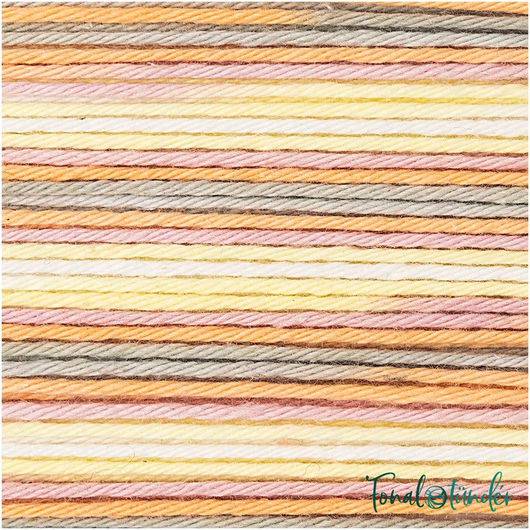 Ricorumi Print 001 Pink-Yellow - rózsaszín-sárga pamut fonal Ricorumi Print 001 Pink-Yellow - rózsaszín-sárga pamut fonal