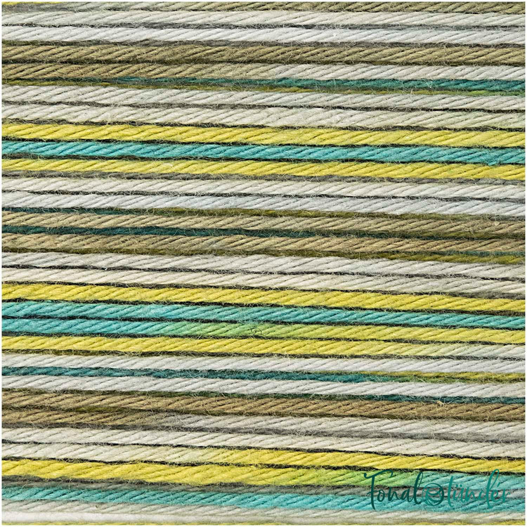 Ricorumi Print 005 Green Mix - zöld-sárga pamut fonal Ricorumi Print 005 Green Mix - zöld-sárga pamut fonal