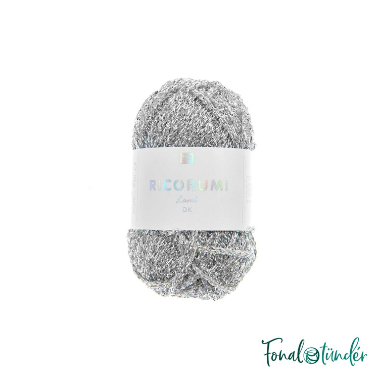 Ricorumi Lamé 001 - Silver - csillogó ezüst fonal Ricorumi Lamé 001 - Silver - csillogó ezüst fonal