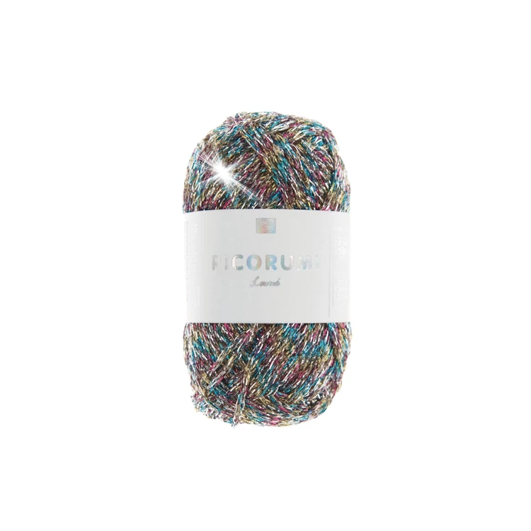 Ricorumi Lamé 004 Multicolour yarn - csillogó amigurumi fonal