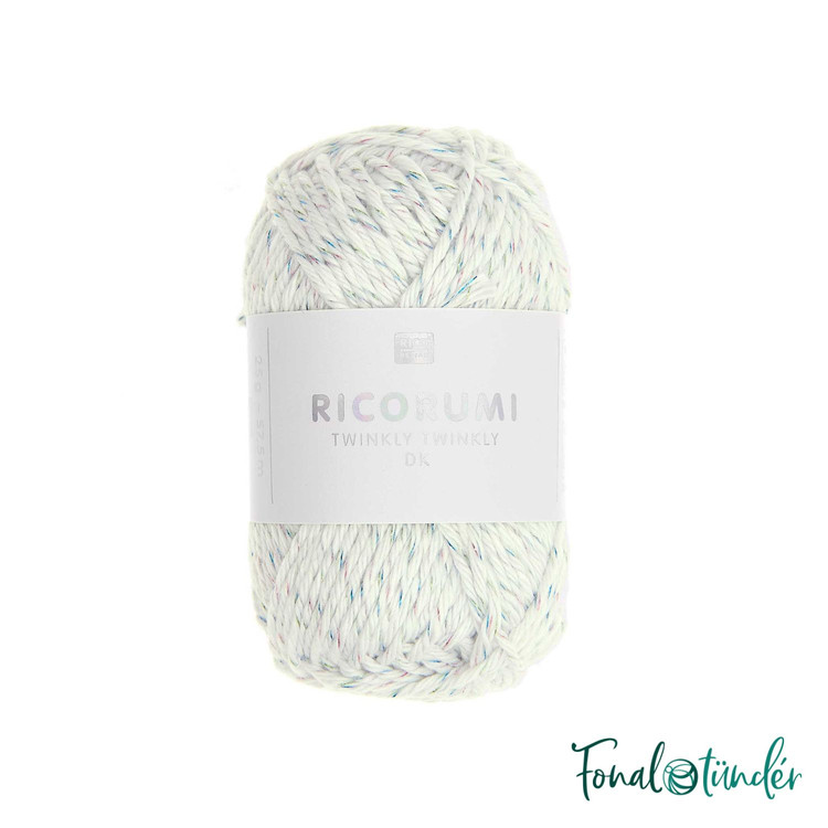 Ricorumi Twinkly Twinkly 002 - Rainbow - csillogó pamut fonal Ricorumi Twinkly Twinkly 002 - Rainbow - csillogó pamut fonal
