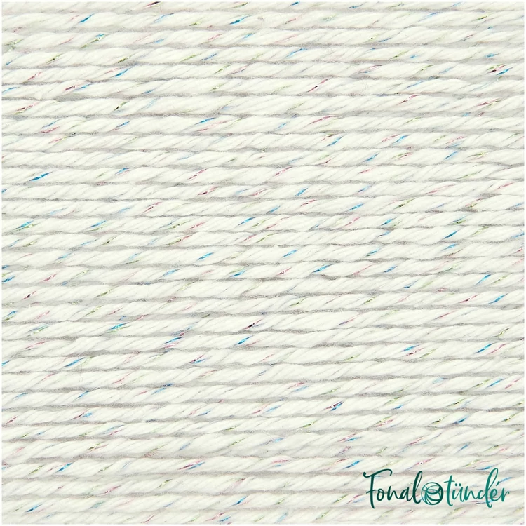 Ricorumi Twinkly Twinkly 002 - Rainbow - csillogó pamut fonal - cotton yarn - 02