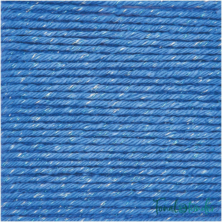 Ricorumi Twinkly Twinkly 013 Blue - kék csillogó pamut fonal