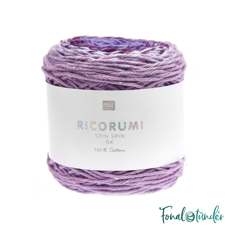 Ricorumi Spin Spin 008 Purple - lila színátmenetes pamut fonal Ricorumi Spin Spin 008 Purple - lila színátmenetes pamut fonal