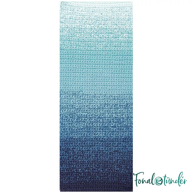 Ricorumi Spin Spin 010 Blue - kék színátmenetes pamut fonal - gradient cotton yarn - 02