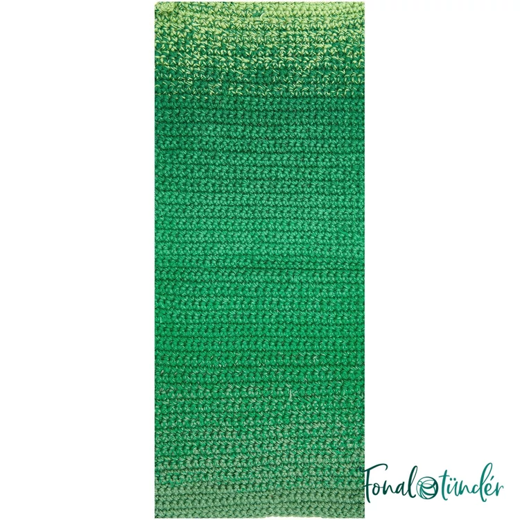 Ricorumi Spin Spin 013 Green - zöld színátmenetes pamut fonal - gradient cotton yarn - 02
