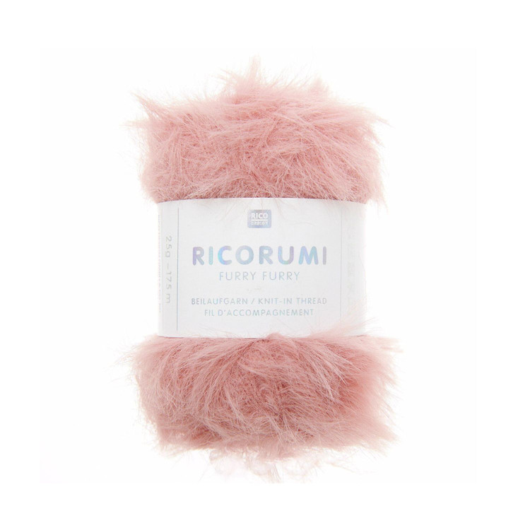 Ricorumi Furry Furry - 003 Coral - rózsaszín szőrös fonalszál