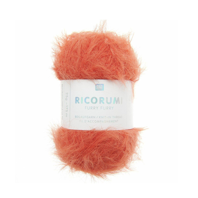 Ricorumi Furry Furry - 004 Fox - narancssárga szőrös fonalszál Ricorumi Furry Furry - 004 Fox - narancssárga szőrös fonalszál
