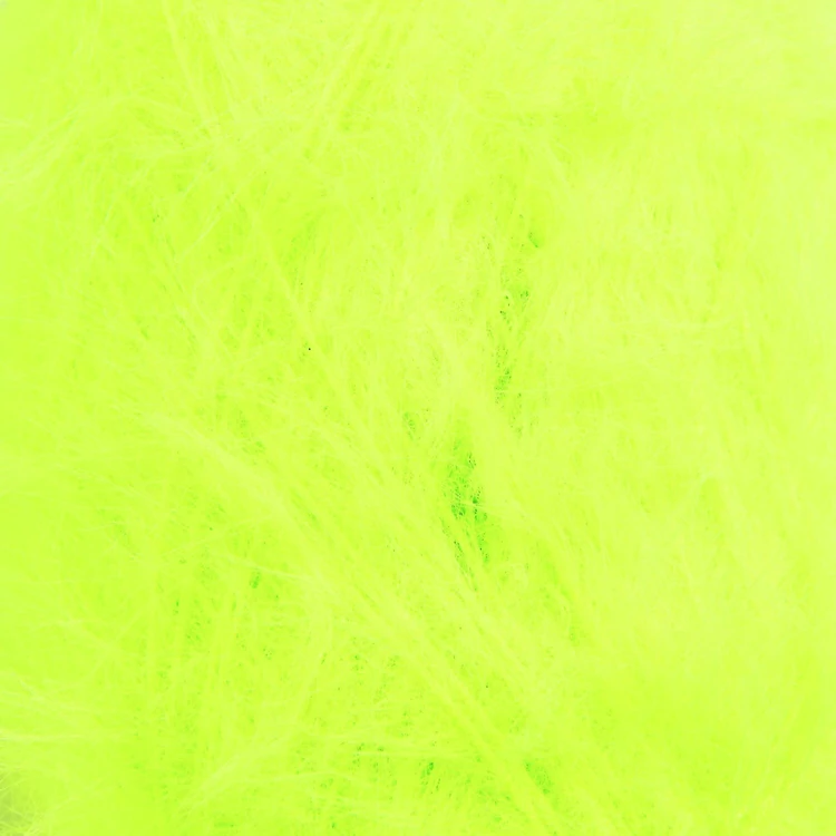 Ricorumi Furry Furry 017 Neon Green - faux fur carry-along yarn - zöld szőrös kísérőfonal