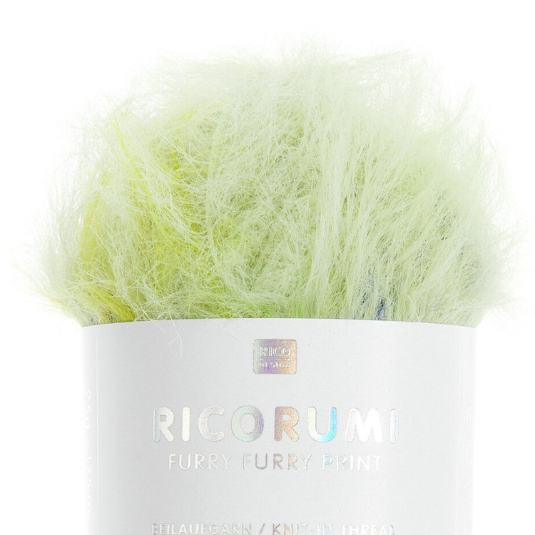Ricorumi Furry Furry Print - 002 Fresh - szőrös fonalszál Ricorumi Furry Furry Print - 002 Fresh - szőrös fonalszál
