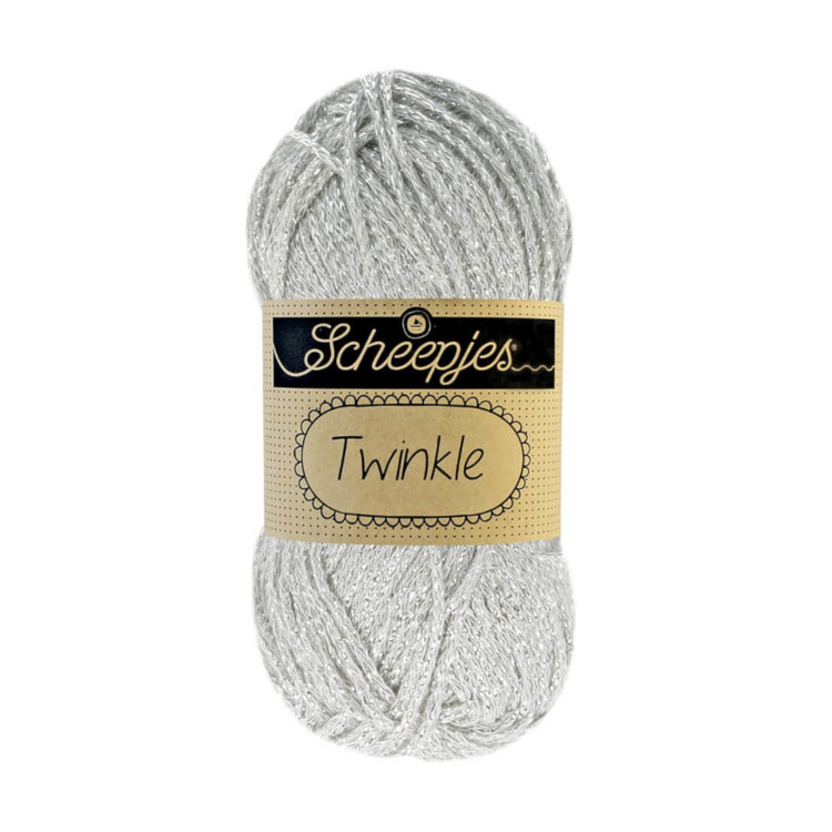 Scheepjes Twinkle 940 - csillogó ezüst pamut fonal
