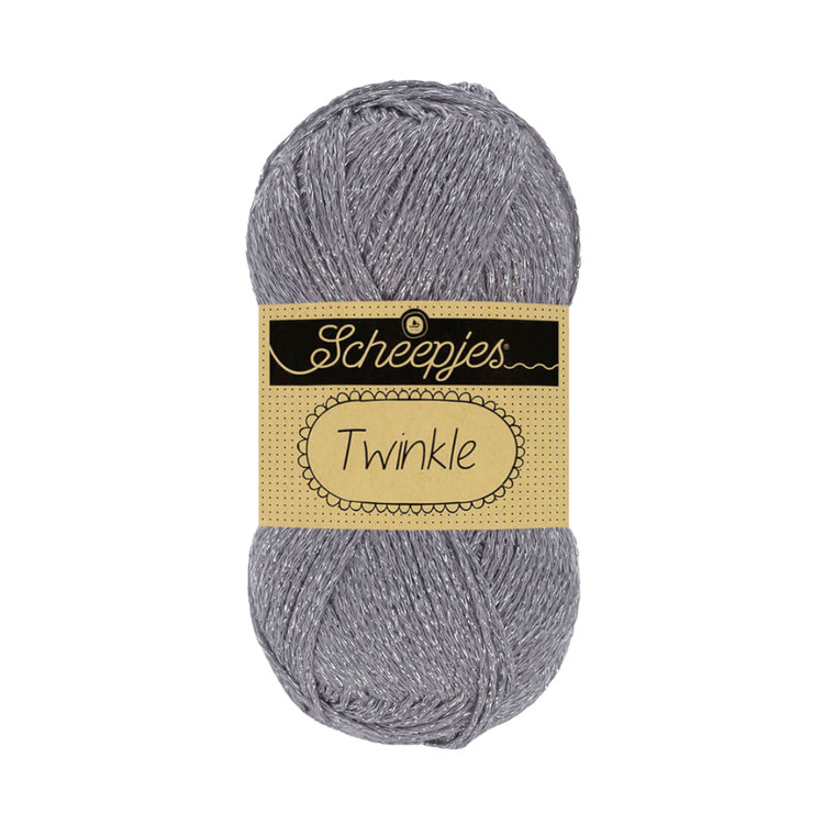 Scheepjes Twinkle 902 - szürke csillogó pamut fonal