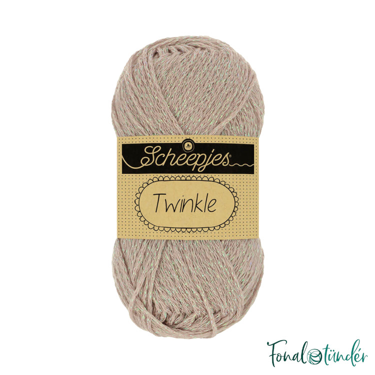 Scheepjes Twinkle 904 - bézs csillogó pamut fonal