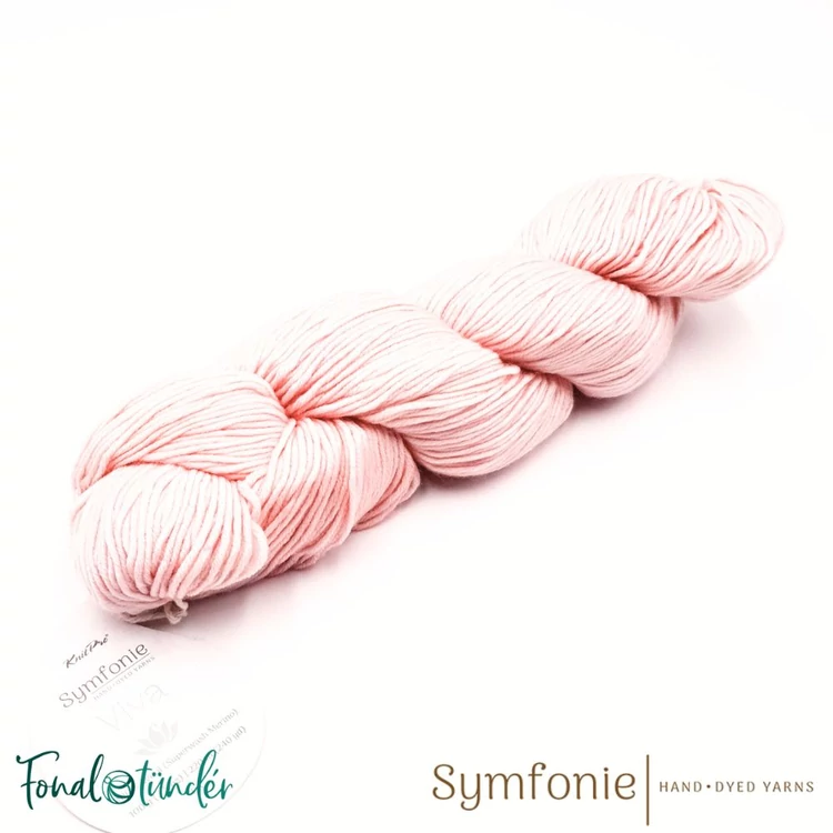 Symfonie Viva 1002 Himalayan Salt  - peach-pink wool yarn - halvány barack-rózsaszín fonal - 03