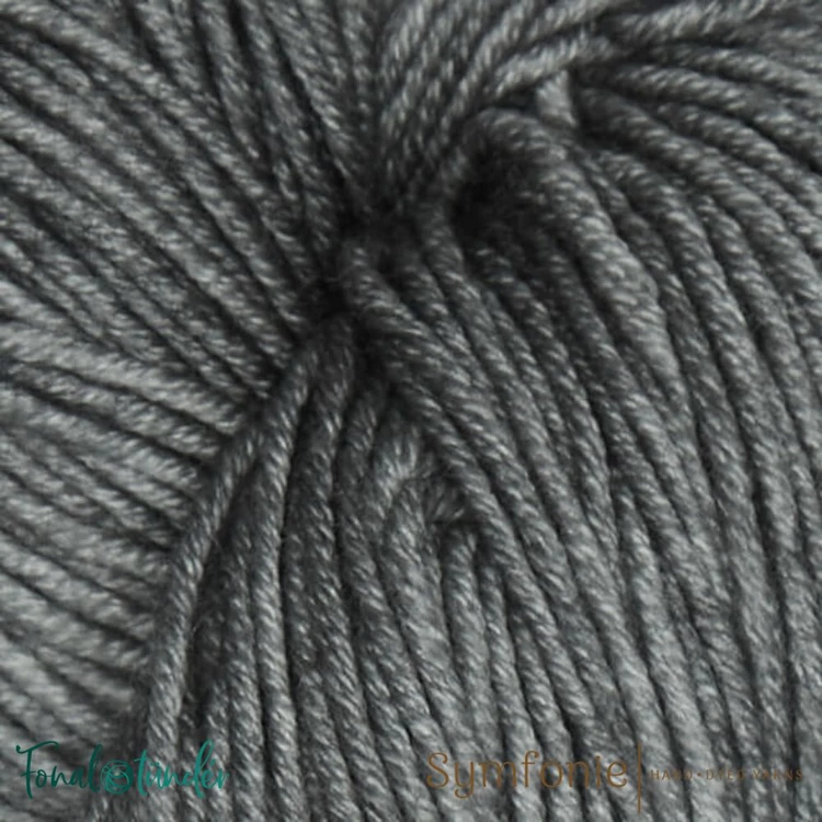 Symfonie Viva 1020 Mirror gray merino wool yarn - szürke gyapjú fonal - 02