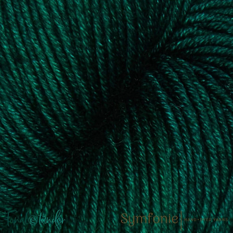 Symfonie Viva 1031 Deep Emerald green merino wool yarn - zöld gyapjú fonal - 02