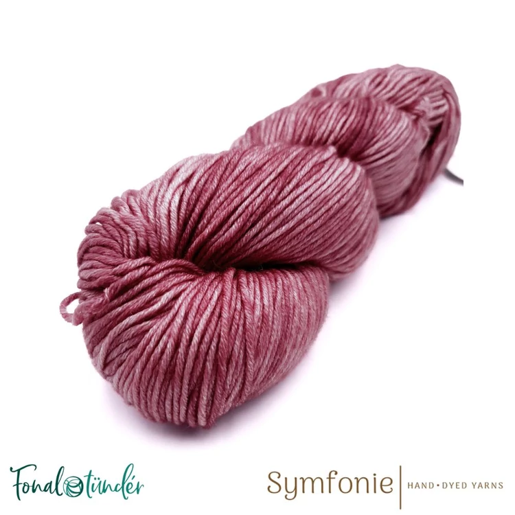 Symfonie Viva 1045 Bougainvillea merino wool yarn - rózsaszín gyapjú fonal - 03