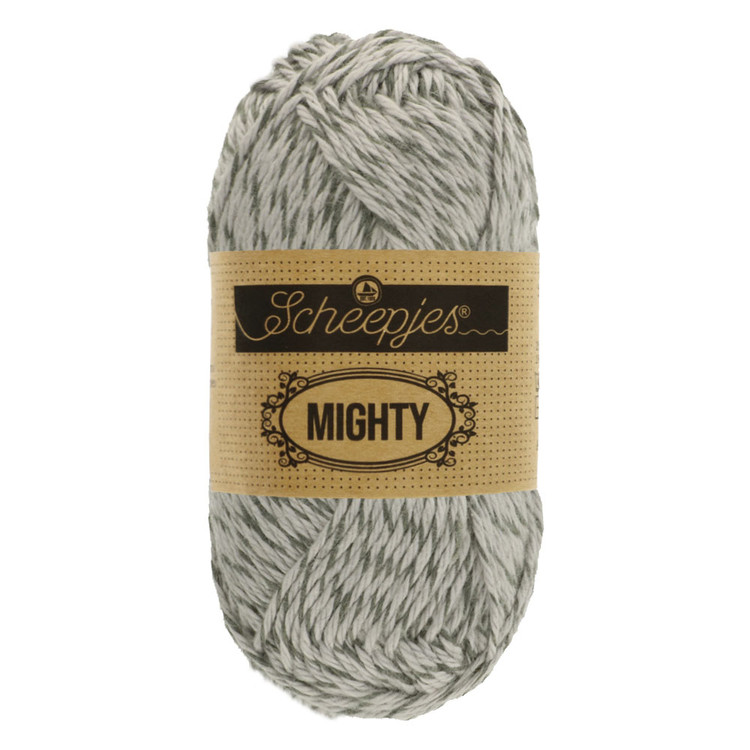 Scheepjes Mighty 754 Rock - szürke csíkos pamut-juta fonal Scheepjes Mighty 754 Rock - szürke csíkos pamut-juta fonal