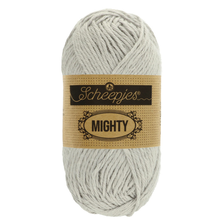 Scheepjes Mighty 760 Desert - világos szürke pamut-juta fonal