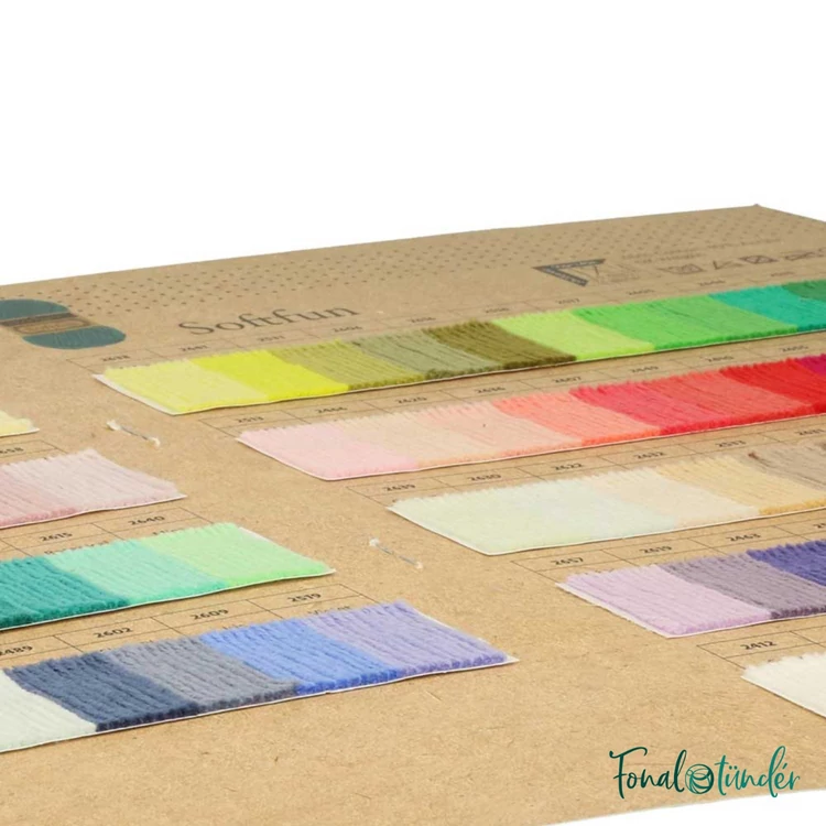 Scheepjes Softfun - Color Sample Card - Színpaletta - 02