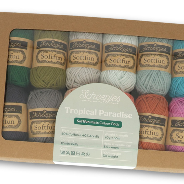 Scheepjes Softfun Color Pack - Tropical Paradise - 12 gombolyag