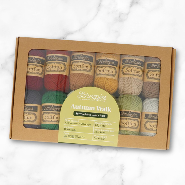 Scheepjes Softfun Color Pack - Autumn Walk - 12 gombolyag