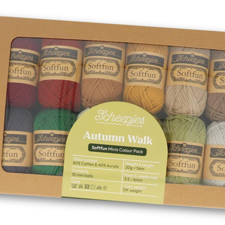 Scheepjes Softfun Color Pack - Autumn Walk - 12 gombolyag