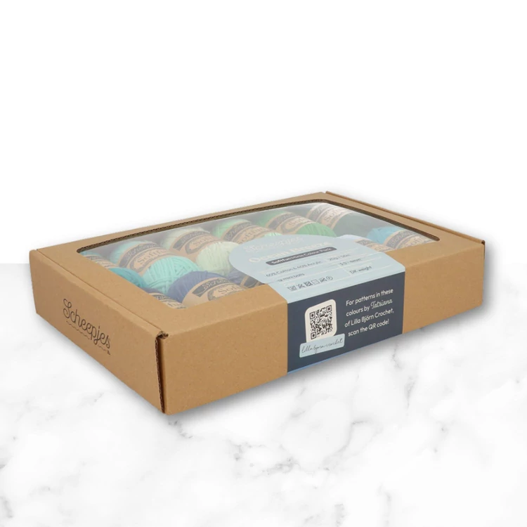 Scheepjes Softfun Color Pack - Ocean Breeze - 12 gombolyag fonal  - 12 balls of yarn