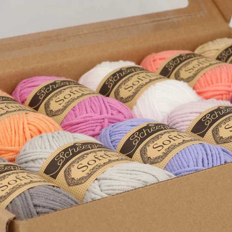 Scheepjes Softfun Color Pack - Spring Blossom - 12 gombolyag fonal  - 12 balls of yarn