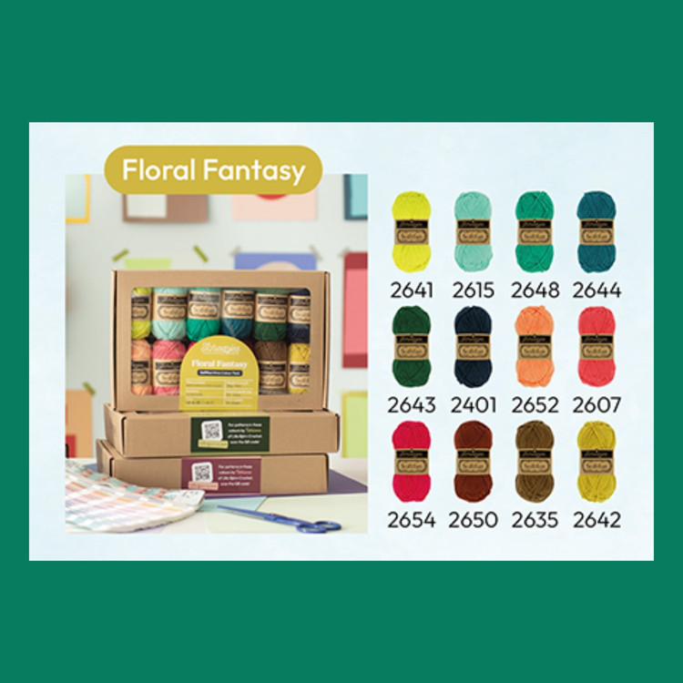 Scheepjes Softfun Color Pack - Floral Fantasy - 12 gombolyag