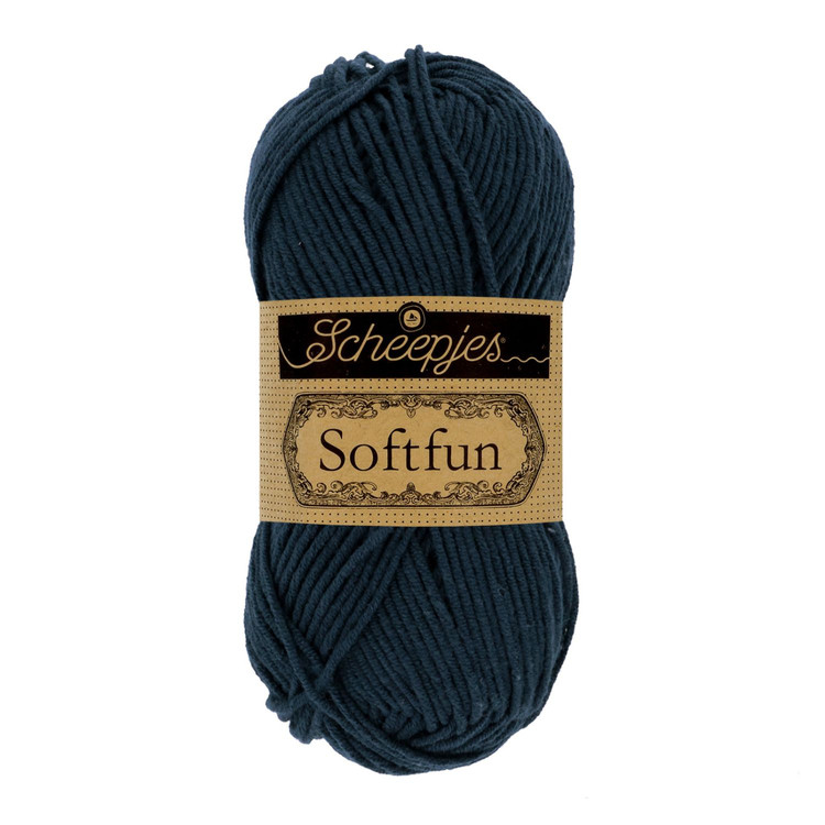Scheepjes Softfun 2401 Prussian - sötétkék fonal