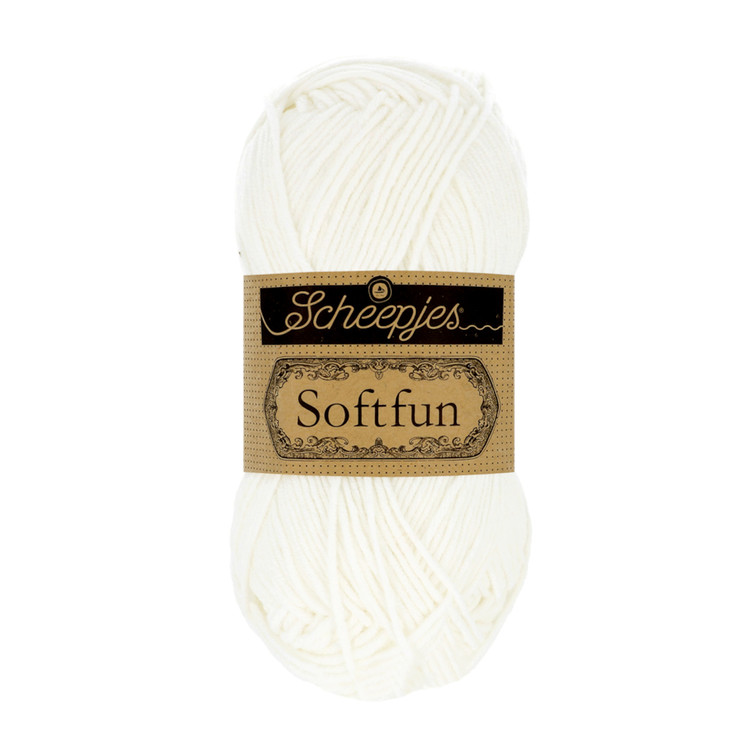 Scheepjes Softfun 2412 Snow - hófehér fonal