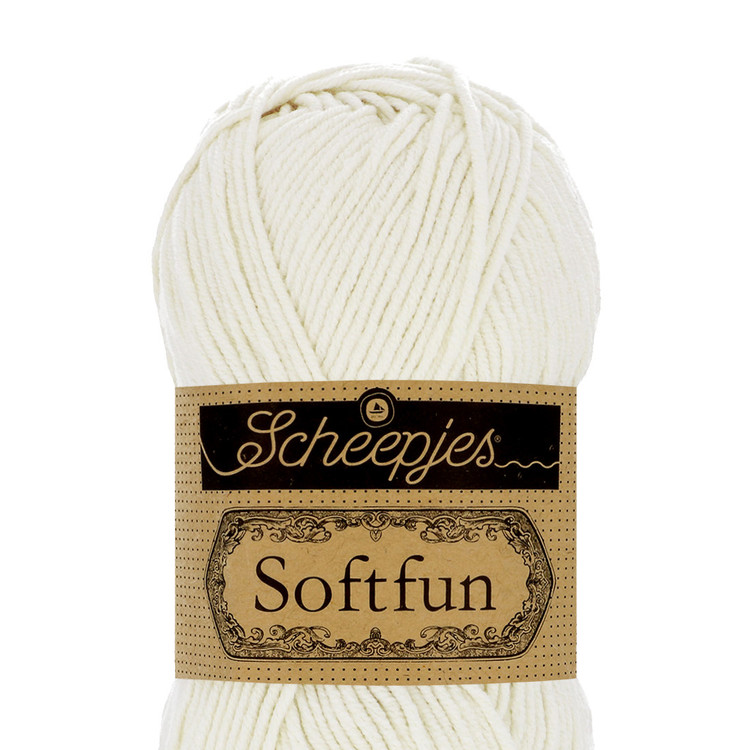 Scheepjes Softfun 2426 Lace - törtfehér fonal