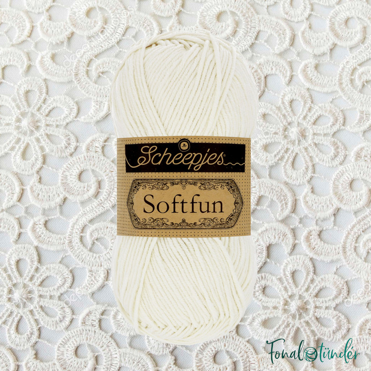 Scheepjes Softfun 2426 Lace - törtfehér fonal