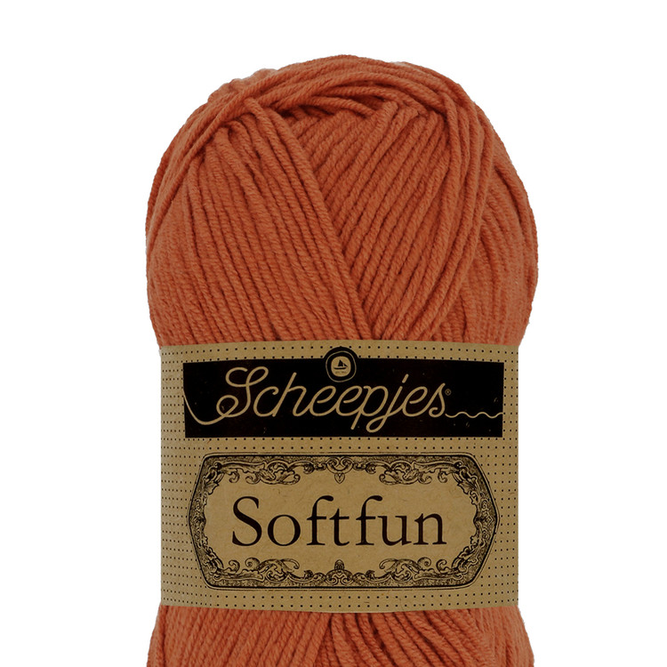 Scheepjes Softfun 2431 Clay - barnás-narancs fonal
