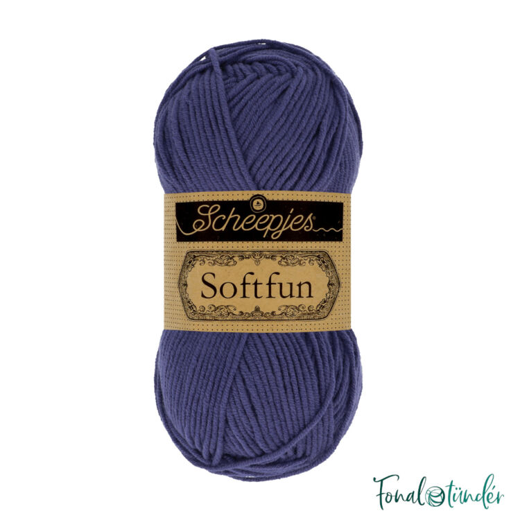 Scheepjes Softfun 2463 Purple - sötét lila - pamut-akril fonal - yarn blend