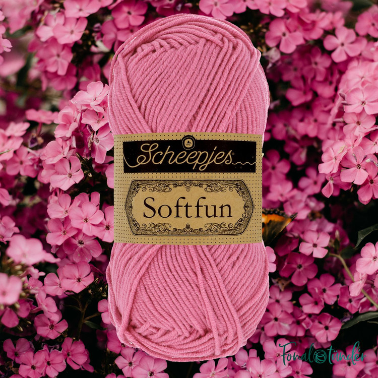 Scheepjes Softfun 2480 Pink - rózsaszín fonal