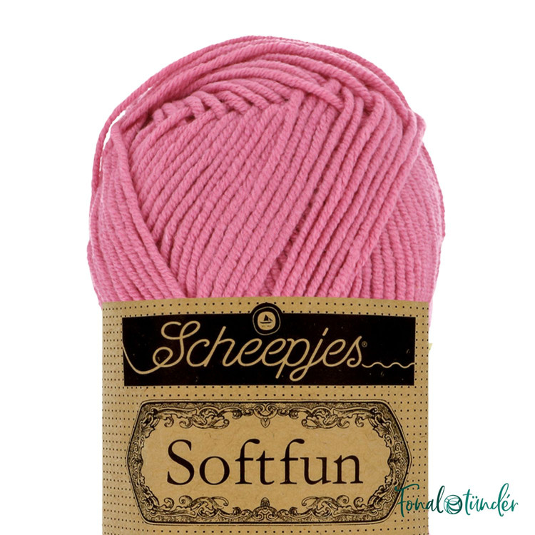 Scheepjes Softfun 2480 Pink - rózsaszín fonal