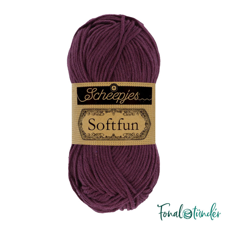 Scheepjes Softfun 2493 Heath - sötét lila fonal