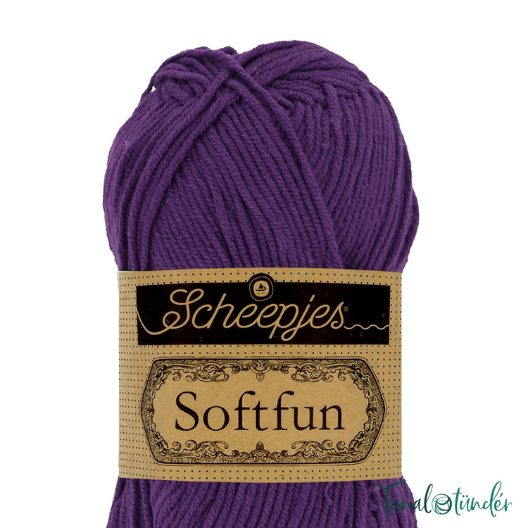 Scheepjes Softfun 2515 Deep Violet - viola lila fonal