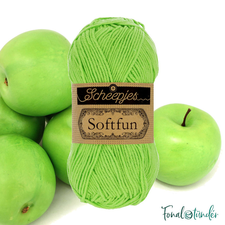 Scheepjes Softfun 2516 Apple - almazöld fonal
