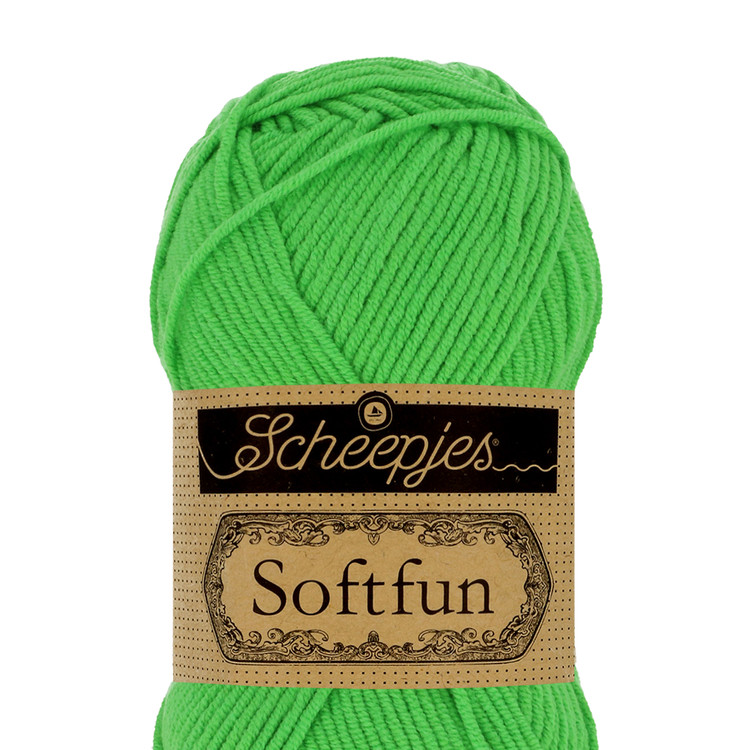 Scheepjes Softfun 2517 Kelly - élénkzöld fonal