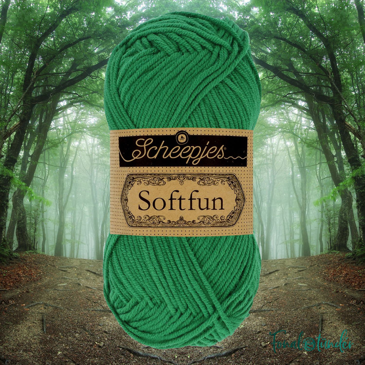 Scheepjes Softfun 2535 Forest - erdőzöld fonal
